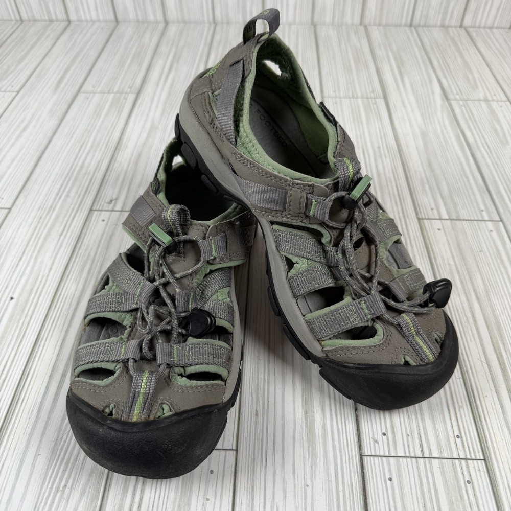 Keen Sandal Shoes Clearwater CNX Size‎ 7 Green Gray Waterproof Lightweight